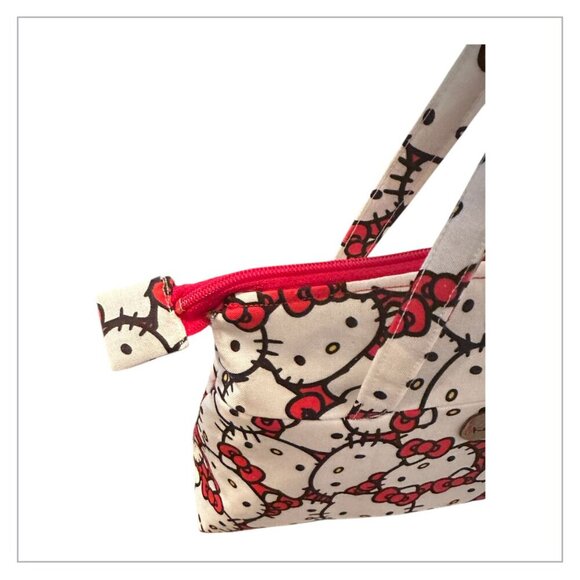 Handmade Hello Kitty Cotton Purse Handbag Wristlet - Picture 6 of 7